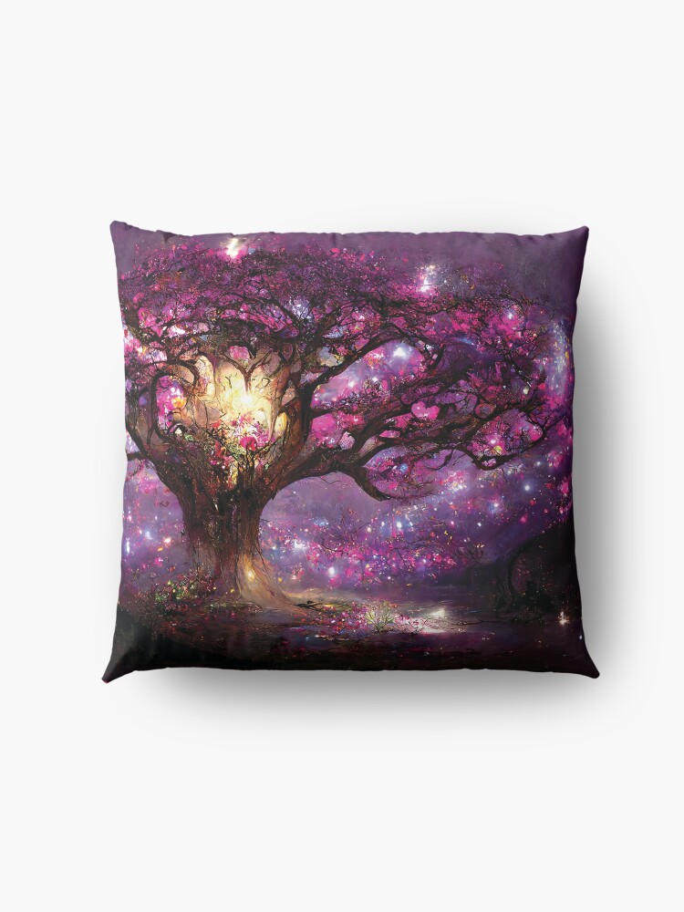 Alternate view of Fae Realm Tree of Life Floor Pillow