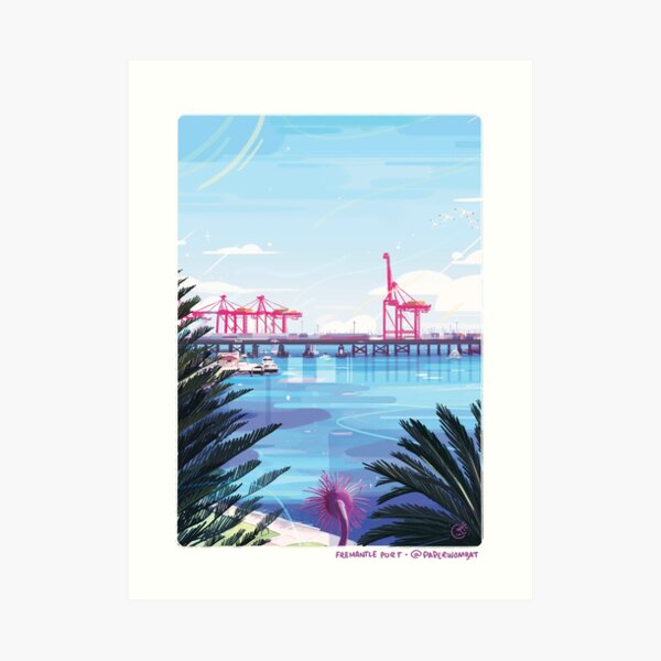 Fremantle Port Art Print