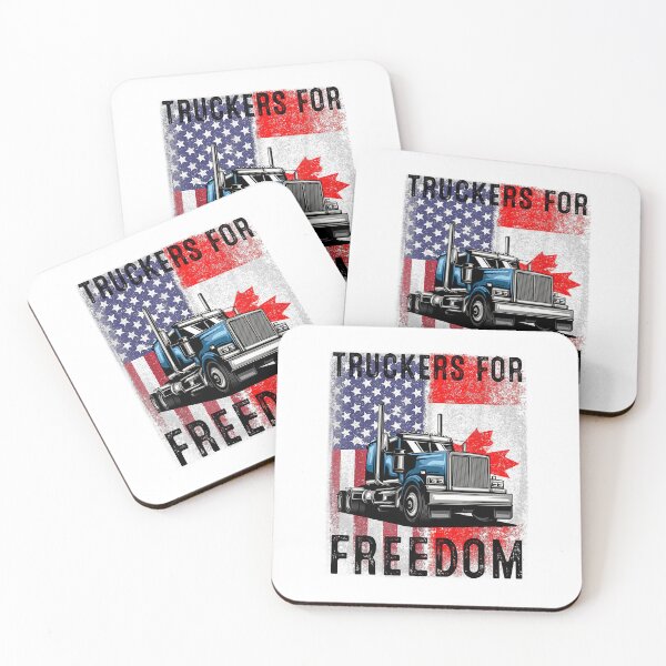 Item preview, Trucker For Freedom American Flag Canada Flag Freedom Convoy Trucker Driver designed and sold by GardNewerd.