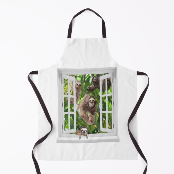Item preview, Cute Sloths Clim The Tree Through The Window designed and sold by JakeGoodwin.