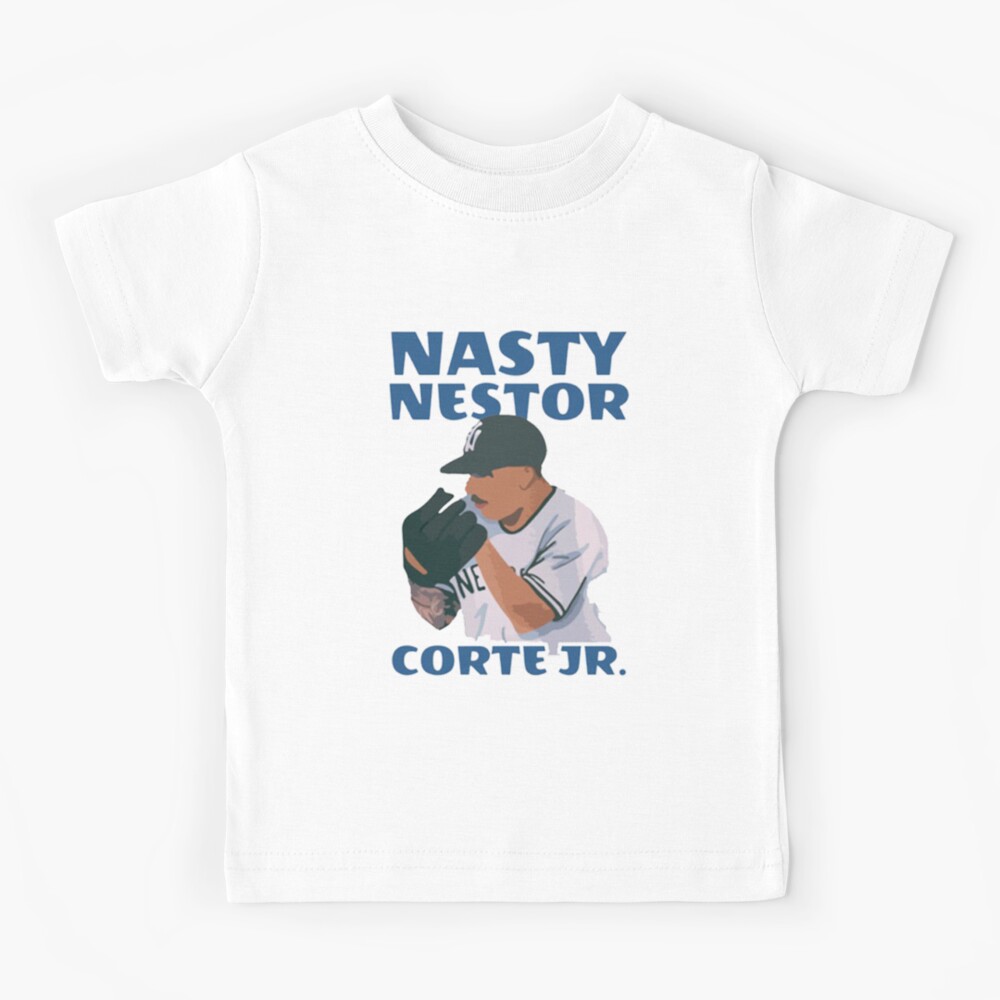 nasty Nestor Cortes, Baseball lovers, funny,vectors Kids T-Shirt for Sale  by IsabelleFullers