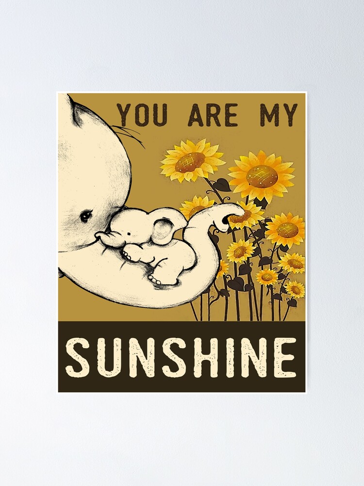 Vintage Retro Be Kind Elephant Sunflower T-Shirt