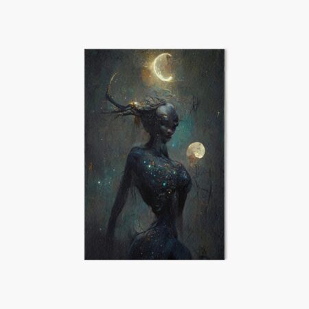 Black Sky Art Board Print