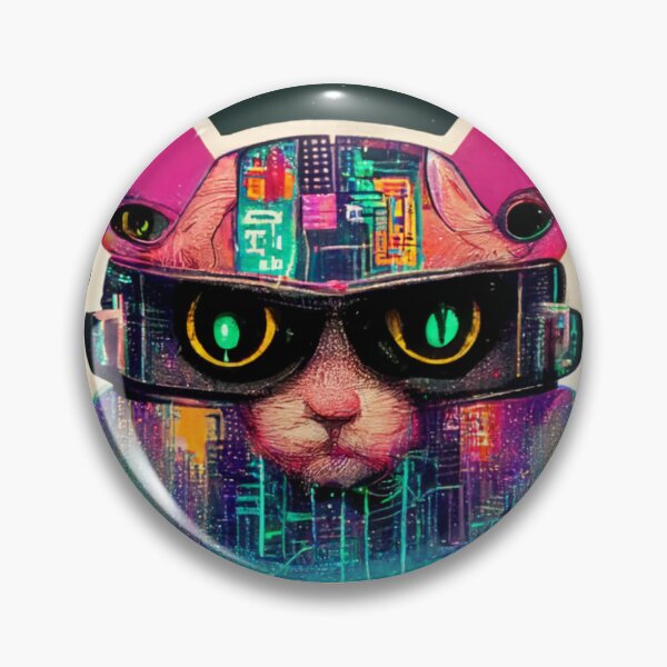 Item preview, Cypberpunk Cat Warrior V6 designed and sold by thelofidragon.