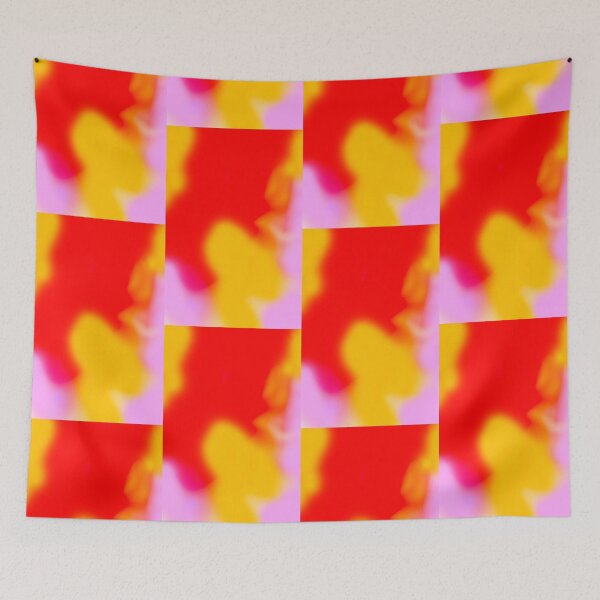 Item preview, Red Yellow Aura Gradient Ombre Sombre Abstract  designed and sold by Tamas Das.