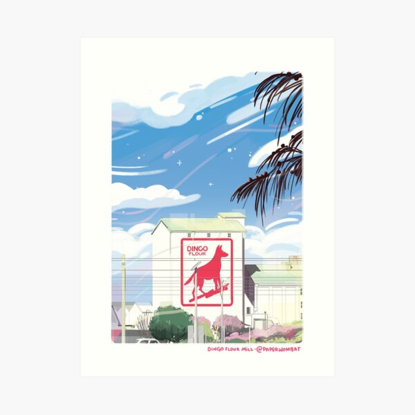 Dingo Flour Mill Art Print