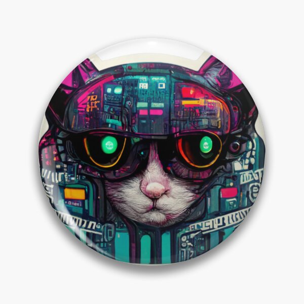 Item preview, Cypberpunk Cat Warrior V8 designed and sold by thelofidragon.