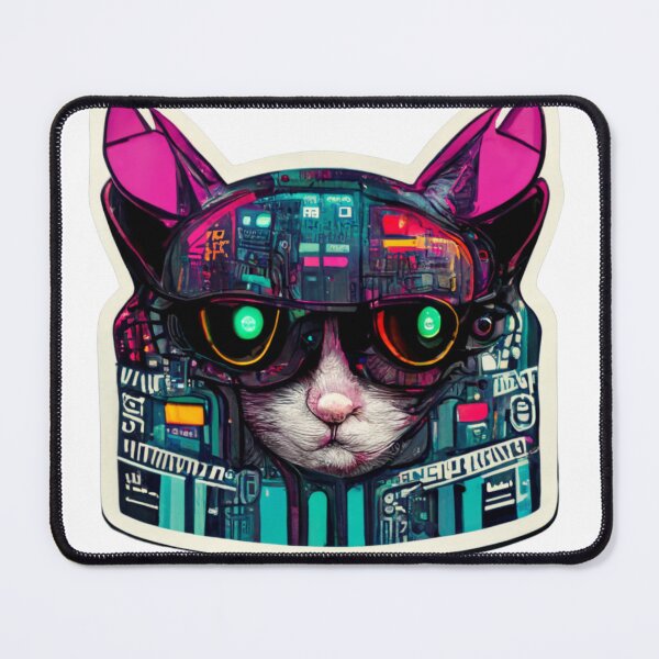 Item preview, Cypberpunk Cat Warrior V8 designed and sold by thelofidragon.