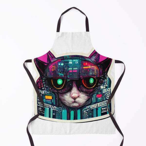 Item preview, Cypberpunk Cat Warrior V8 designed and sold by thelofidragon.