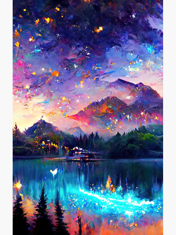 Fae Realm Alpine Lake by electricxbunny