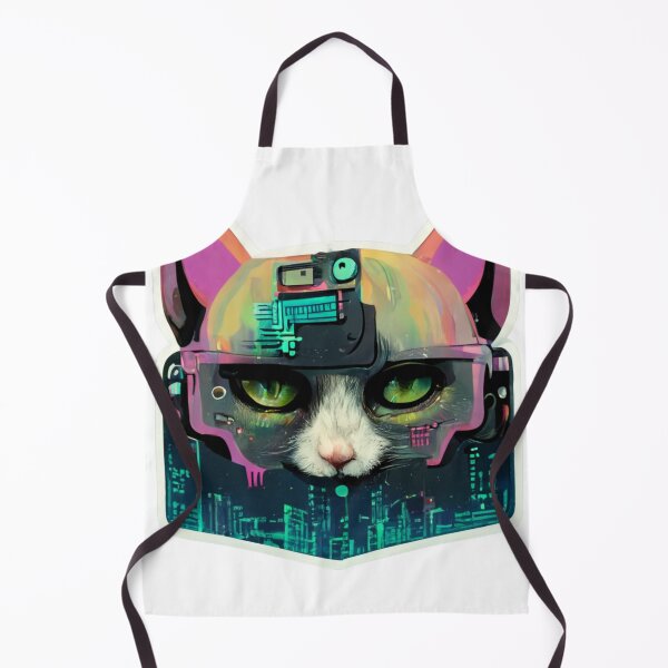 Item preview, Cypberpunk Cat Warrior V9 designed and sold by thelofidragon.
