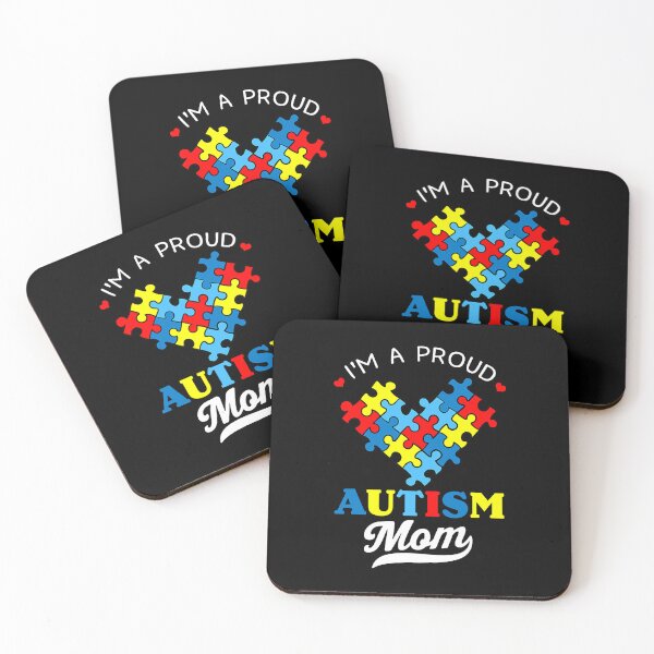 Item preview, I'm A Proud Mom Autism Awareness Autistic Heart Son Daughter designed and sold by HaaChris-Artis.