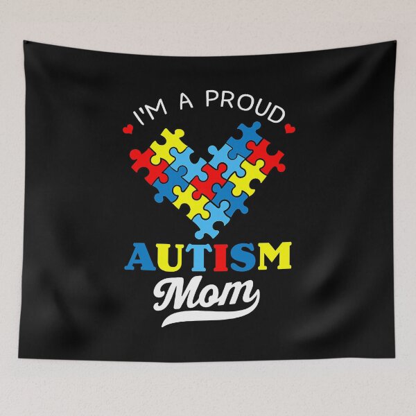 Item preview, I'm A Proud Mom Autism Awareness Autistic Heart Son Daughter designed and sold by HaaChris-Artis.