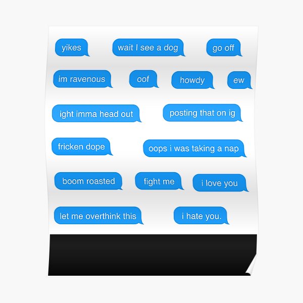 funny-text-message-pack-poster-for-sale-by-dibarilatskof-redbubble