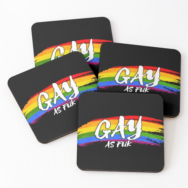 Item preview, GAY AS FUK RAINBOW (BLACK) designed and sold by Dolls X Beauty.