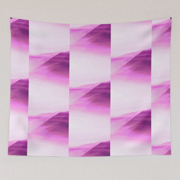 Item preview, Purple Pink Mountain  Aura Gradient Ombre Sombre Abstract  designed and sold by Tamas Das.