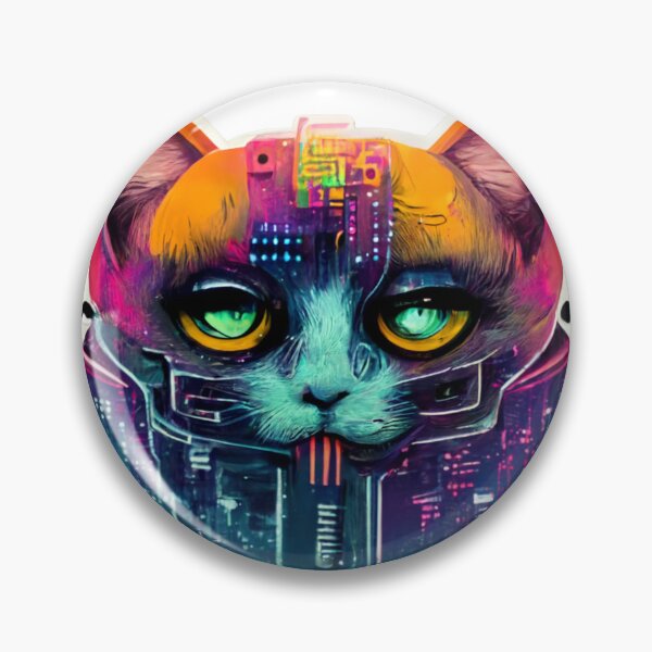 Item preview, Cypberpunk Cat Warrior V11 designed and sold by thelofidragon.