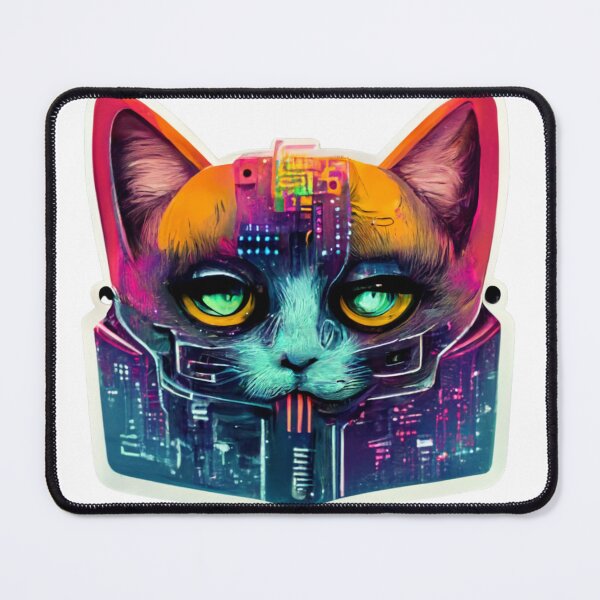 Item preview, Cypberpunk Cat Warrior V11 designed and sold by thelofidragon.