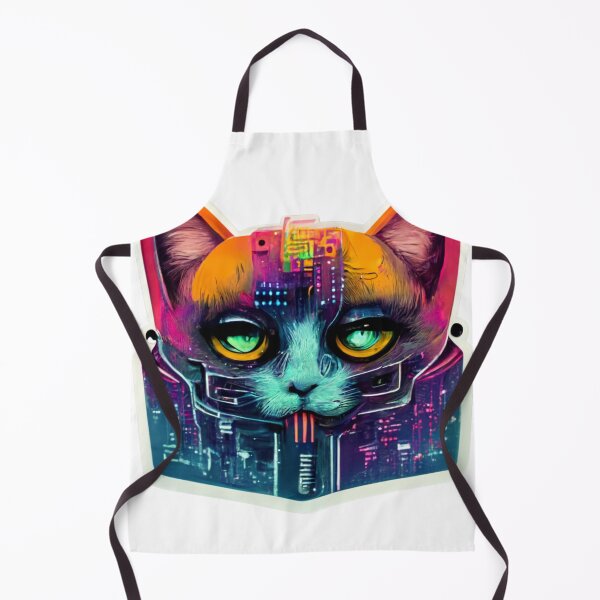 Item preview, Cypberpunk Cat Warrior V11 designed and sold by thelofidragon.