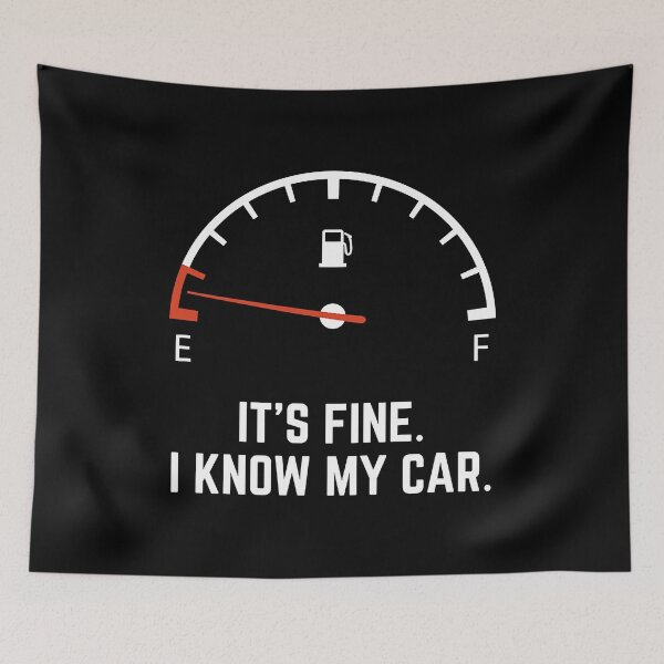 Item preview, Car Gas Gauge On Empty Low Fuel Funny designed and sold by GardNewerd.