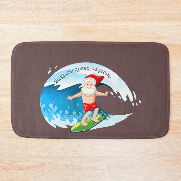 Item preview, Cousins Beach surfing with Santa designed and sold by Narcisa22.