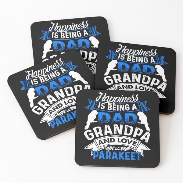 Item preview, Happiness Is Being A Dad Grandpa And Love Parakeet designed and sold by UnknownArtistt.