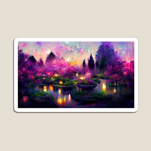 Jardin de réflexion du royaume des fées Magnet