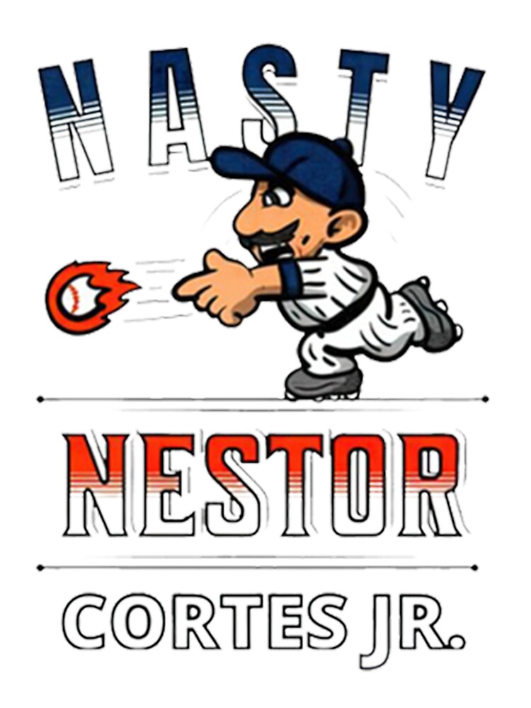 nasty Nestor Cortes, Baseball lovers, funny,vectors Kids T-Shirt for Sale  by IsabelleFullers