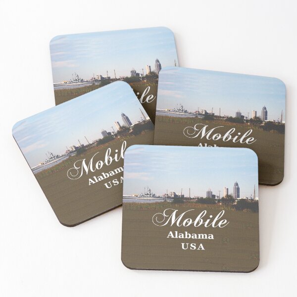 Item preview, Alabama, USA - Mobile Skyline & Battleship designed and sold by leemcnut.