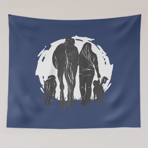 Item preview, Woman With Horse Grunge Animal Dogs designed and sold by ChoNuongw.