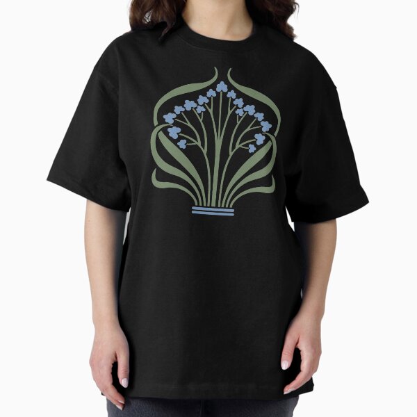 Vista previa del artículo con la obra «Art Nouveau flores azules», diseñado y vendido por JoniandCo.