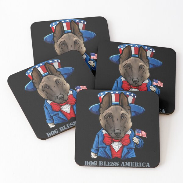 Item preview, Womens 4Th Of July Belgian Malinois Dog, Usa American Dog V-Neck designed and sold by ChoNuongw.