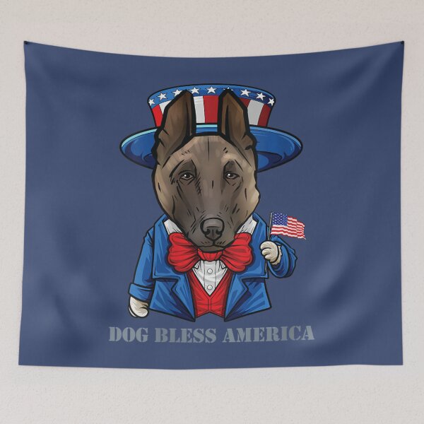 Item preview, Womens 4Th Of July Belgian Malinois Dog, Usa American Dog V-Neck designed and sold by ChoNuongw.