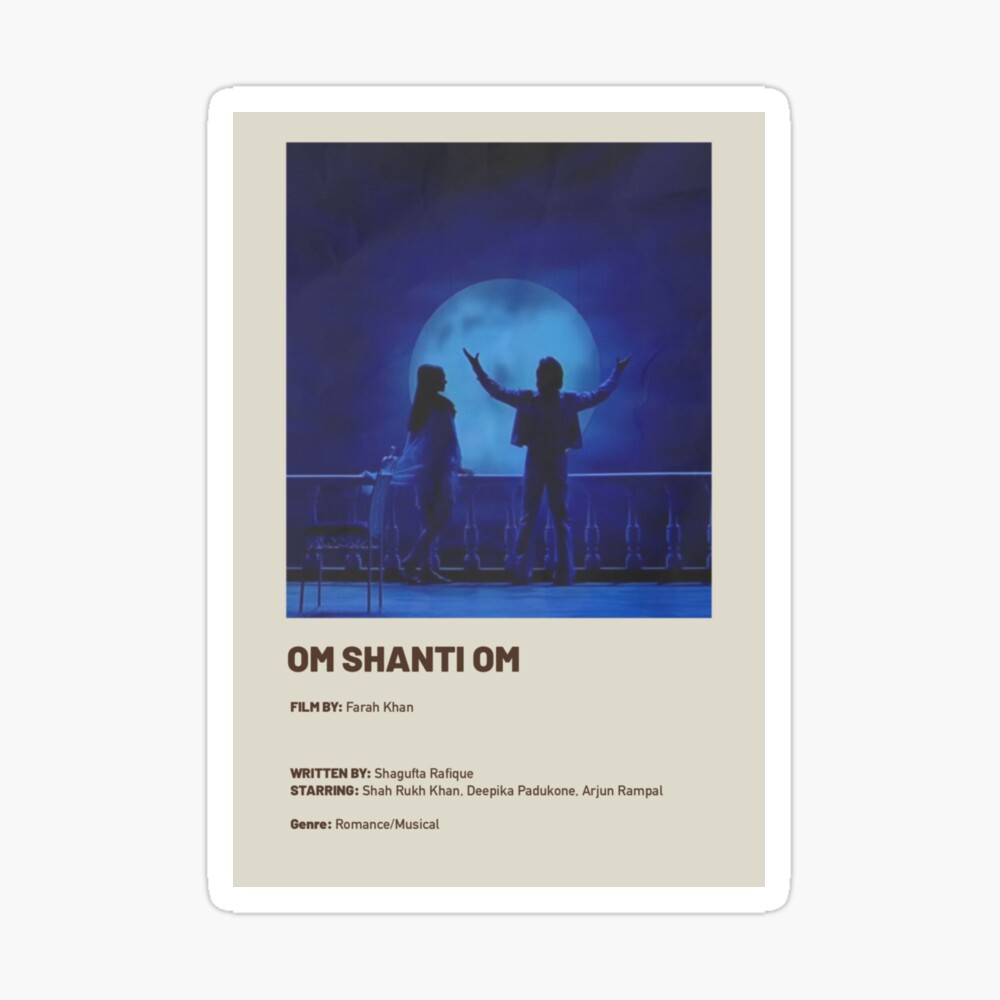 Om Shanti Om - minimalist movie poster 