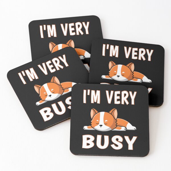 Item preview, I'M VERY BUSY, Cute Sleeping Cat, Funny, Sarcastic Gift Idea, graphic designed and sold by Made by Tamar.