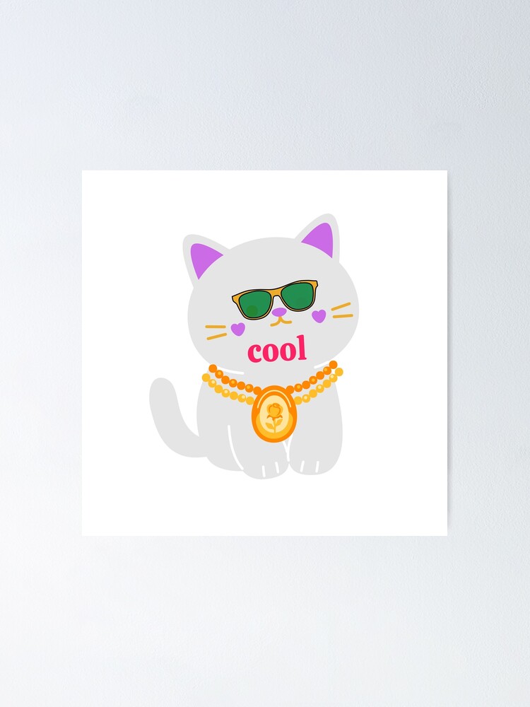 "swag cats meme swag catsmeme cats" Poster for Sale by shah163