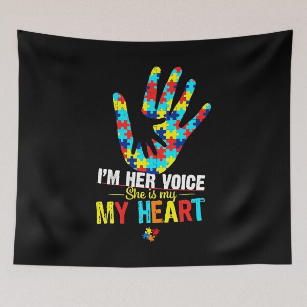 Item preview, I'm Her Voice She Is My Heart Autism Mom Girls Autism designed and sold by HaaChris-Artis.