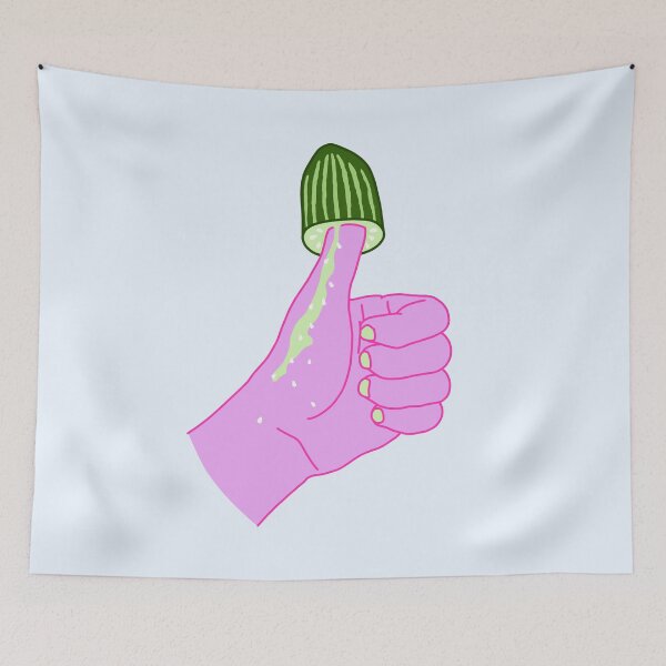 Item preview, Cucumber Thumb designed and sold by pantherkingdom.