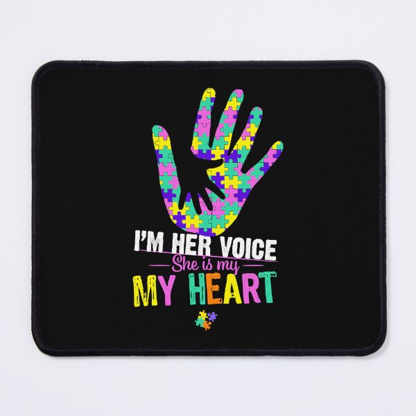 Item preview, I'm Her Voice She Is My Heart Autism Mom Pink Autism Girl designed and sold by HaaChris-Artis.