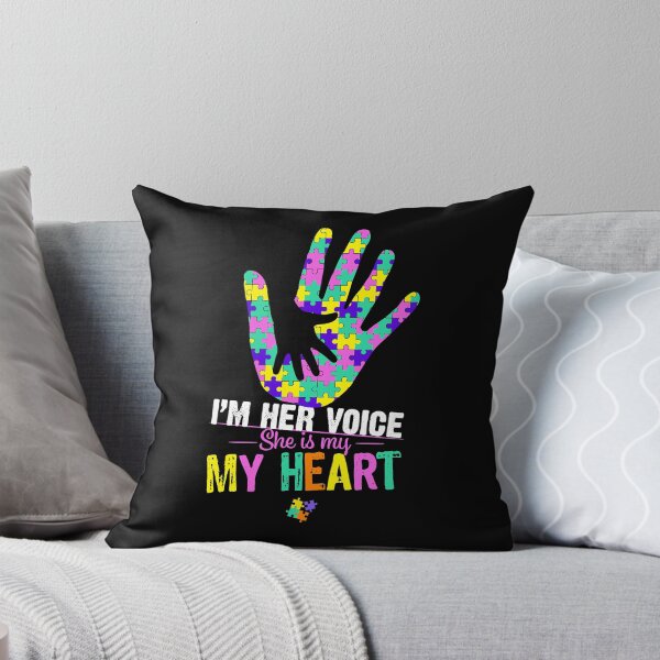 Item preview, I'm Her Voice She Is My Heart Autism Mom Pink Autism Girl designed and sold by HaaChris-Artis.