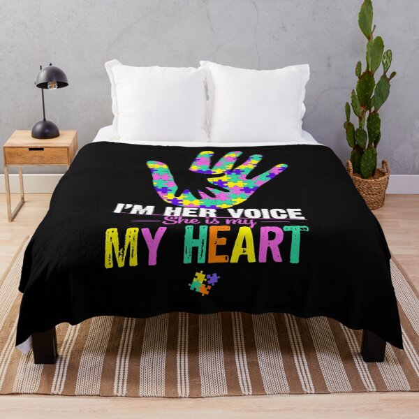 Item preview, I'm Her Voice She Is My Heart Autism Mom Pink Autism Girl designed and sold by HaaChris-Artis.
