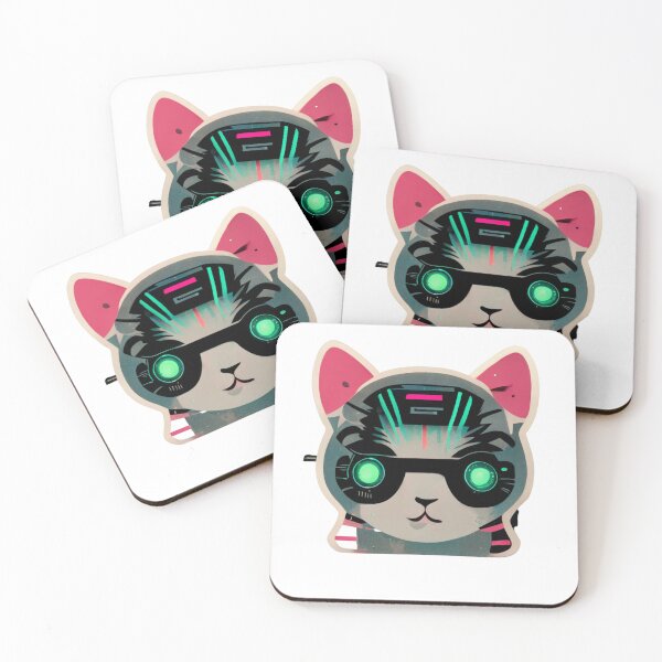 Item preview, Cyberpunk Kitten V2 designed and sold by thelofidragon.
