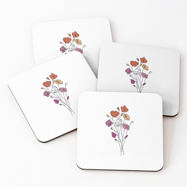 Item preview, subtle lesbian pride flowers designed and sold by sunfloras.