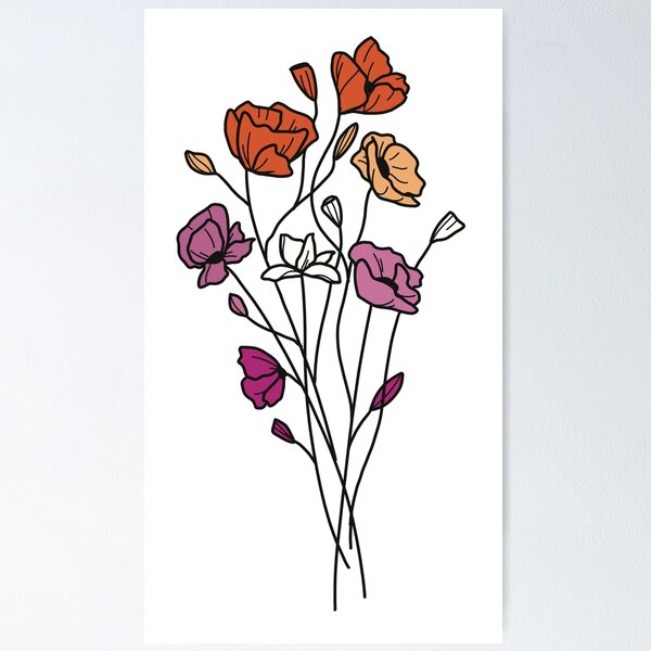 Item preview, subtle lesbian pride flowers designed and sold by sunfloras.