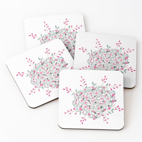 Item preview, Scratchy flower branches  designed and sold by tenkenryujin.