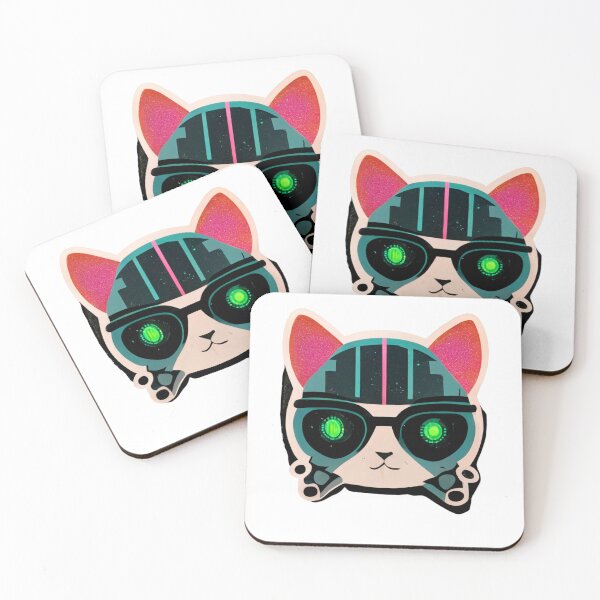 Item preview, Cyberpunk Kitten V3 designed and sold by thelofidragon.