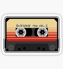 Awesome, Mixtape Vol 2, Cassette, Retro, Sticker