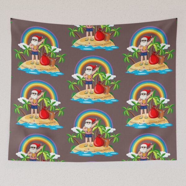 Item preview, Cousins Beach on Cousins Island Santa and Pride designed and sold by Narcisa22.
