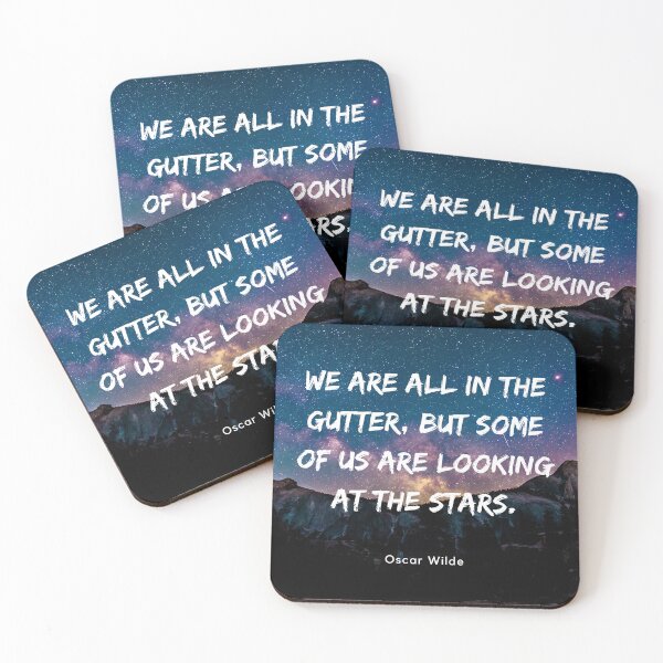 Item preview, We Are All In The Gutter - Oscar Wilde Quote designed and sold by BeakHouse.