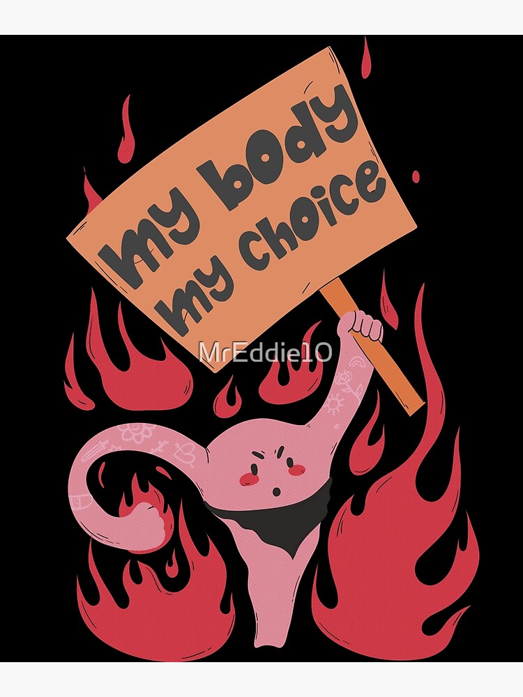 Pro Choice Pro Feminismus Abtreibungsrechte Uterus Art.-Nr Poster
